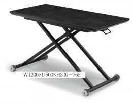リビングテーブル ダイニングテーブル 高さ調節可 120×75×76.5 | www 
